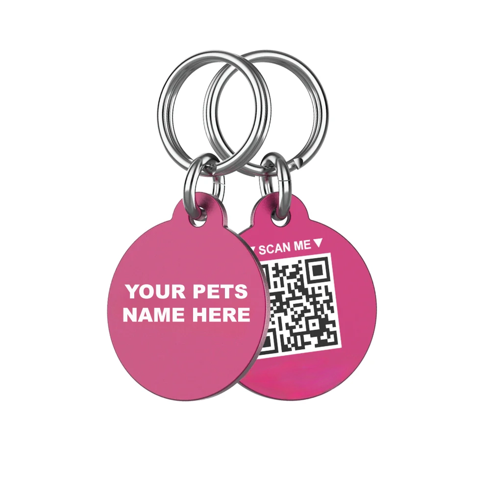 Mixed Color Round Dog ID Tags - Image 3