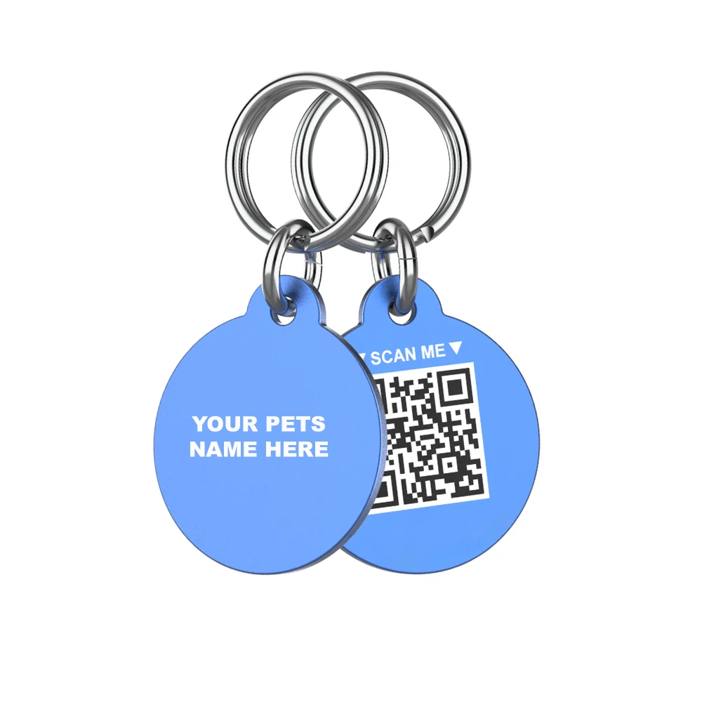 Mixed Color Round Dog ID Tags - Image 5